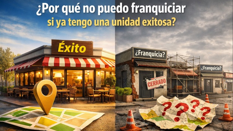 ¿Por qué no puedo franquiciar si ya tengo una unidad exitosa?